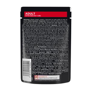 🐱🍗 Pro Plan Adult – Alimento Húmedo para Gato Adulto Receta Pollo en Salsa (85 g)