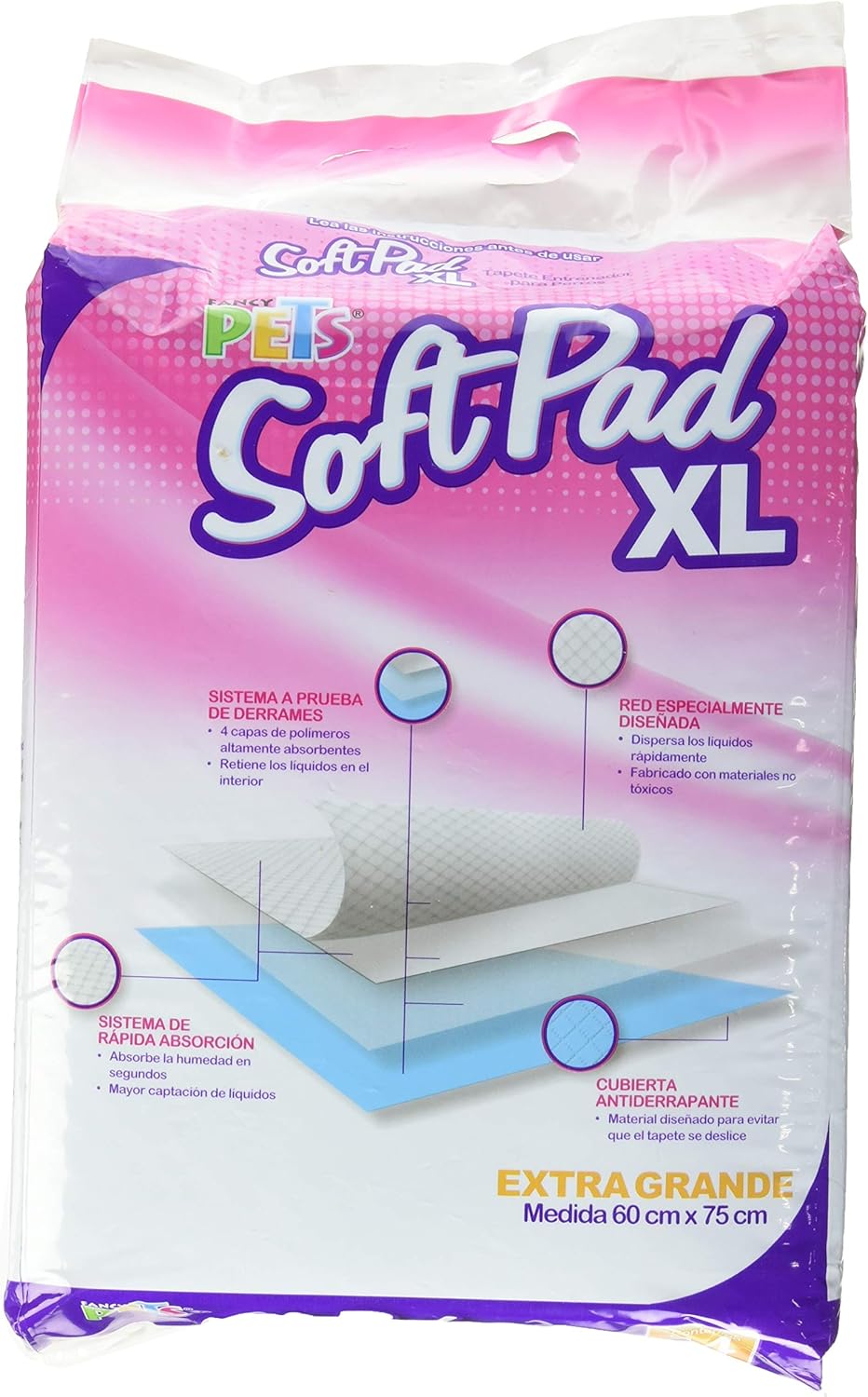 🐶🛏️ Fancy Pets Soft Pad – Tapete Entrenador XL (14 Piezas | 60 cm x 75 cm)