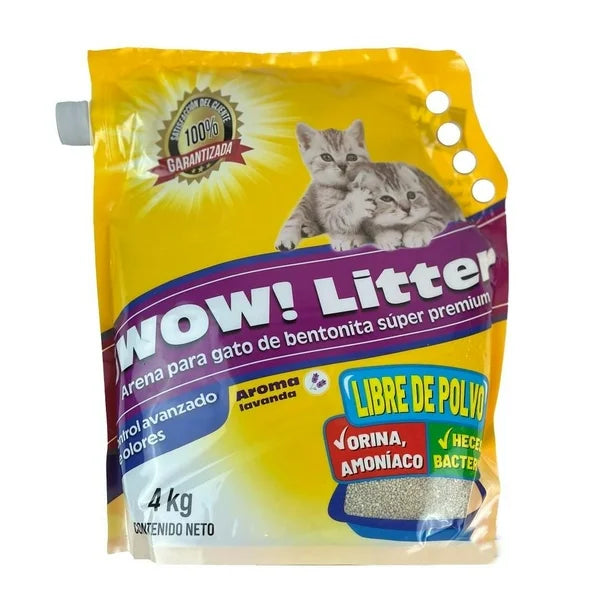 🐱✨ WOW Litter – Arena Sanitaria para Gatos (4 kg)