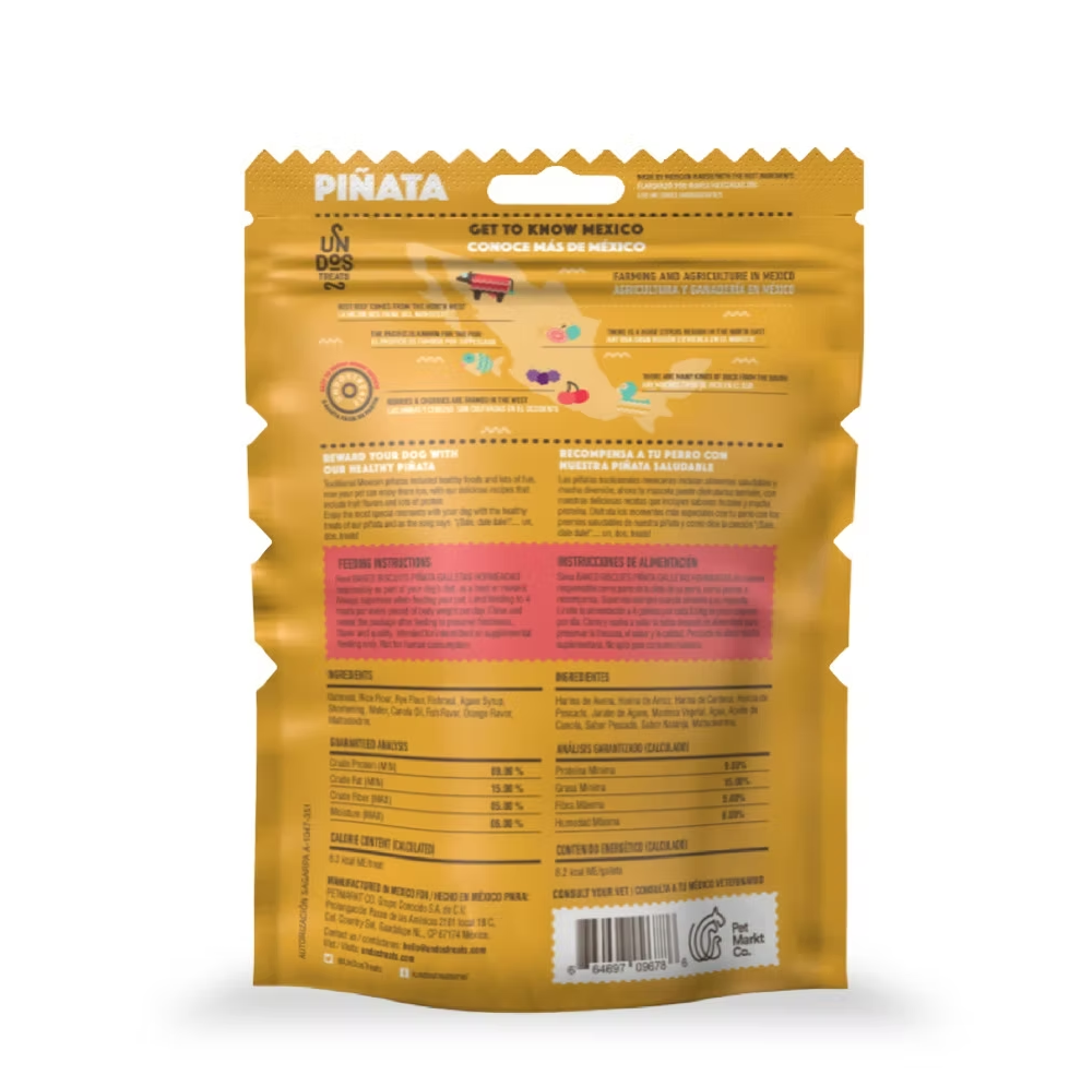 🍒 Galletas Piñata – Sabor Pato con Cereza para Perros