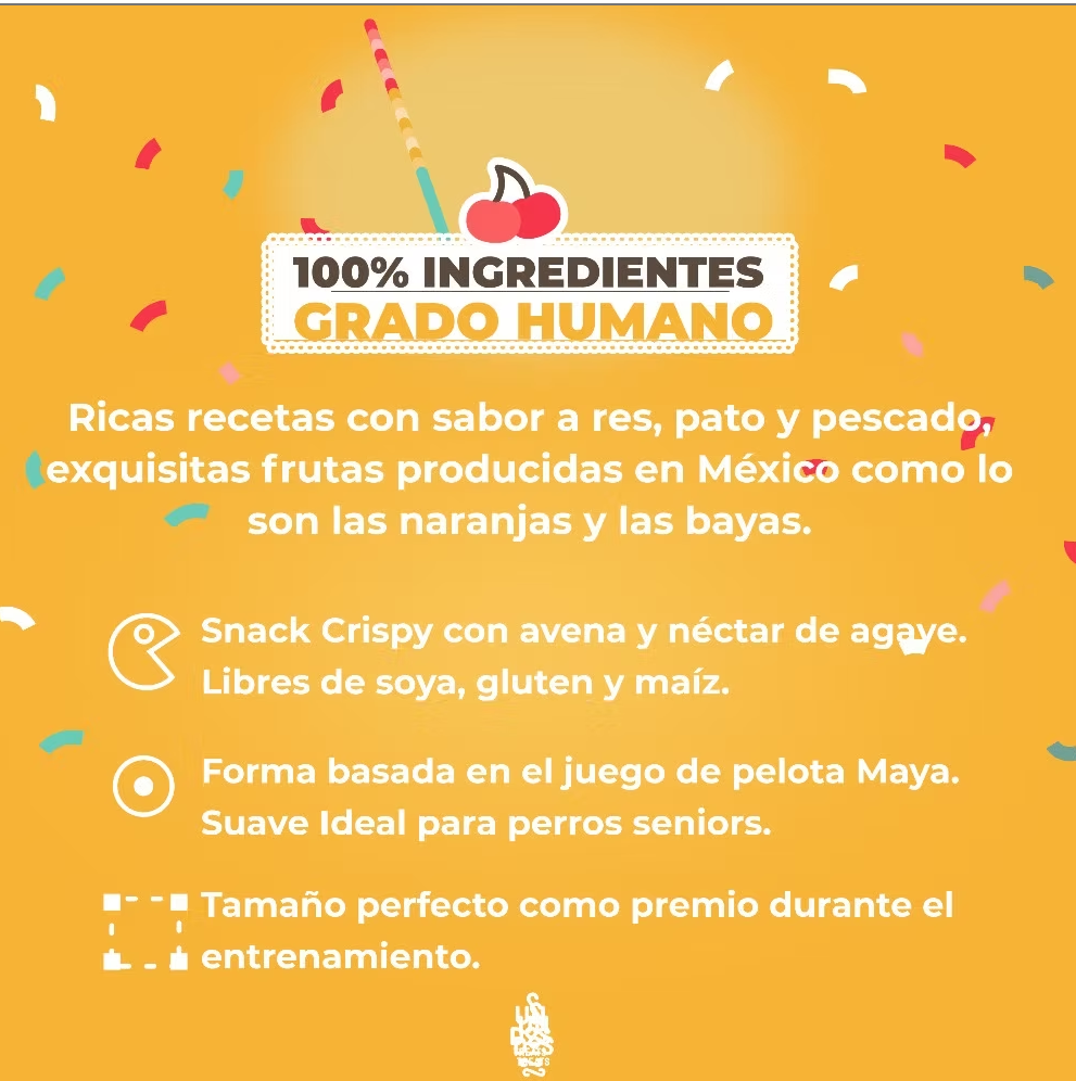 🍒 Galletas Piñata – Sabor Pato con Cereza para Perros