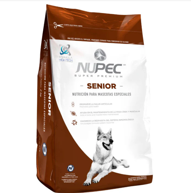 🐾🥣 Nupec Senior – Alimento Seco Super Premium para Perros Adultos Mayores (2, 8 y 15 kg)