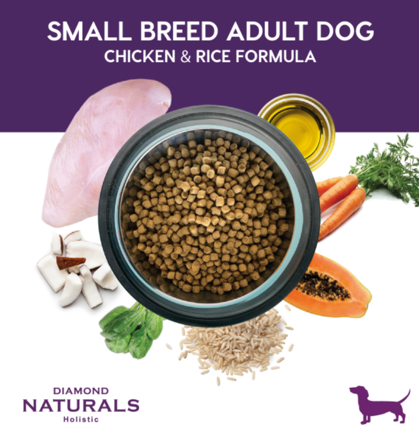 🐶🥩 Diamond Naturals Small Breed – Pollo y Arroz (Chicken & Rice Formula | 2.72 kg / 6 lb)