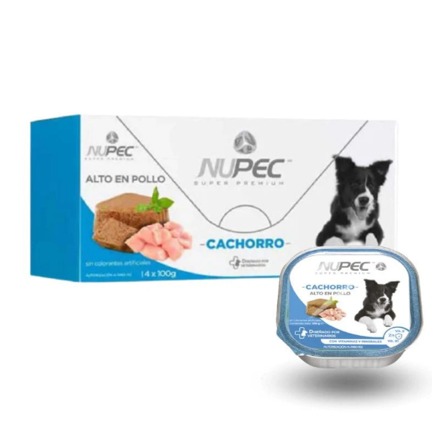 Nupec Alimento Húmedo Cachorro Alto En Pollo 100 Gr
