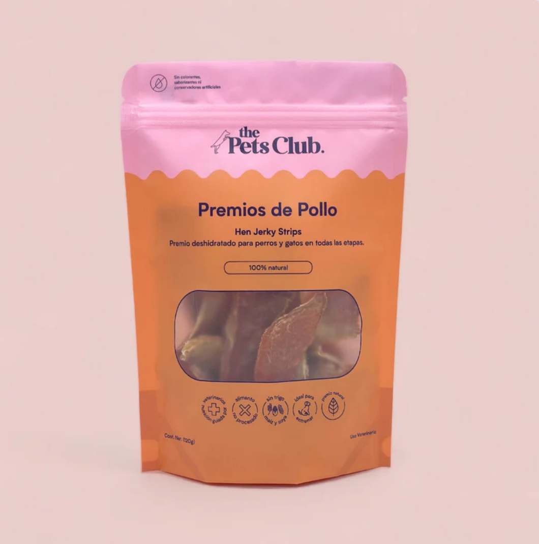 🍗 Premios de Pechuga de Pollo – The Pets Club, 120 g