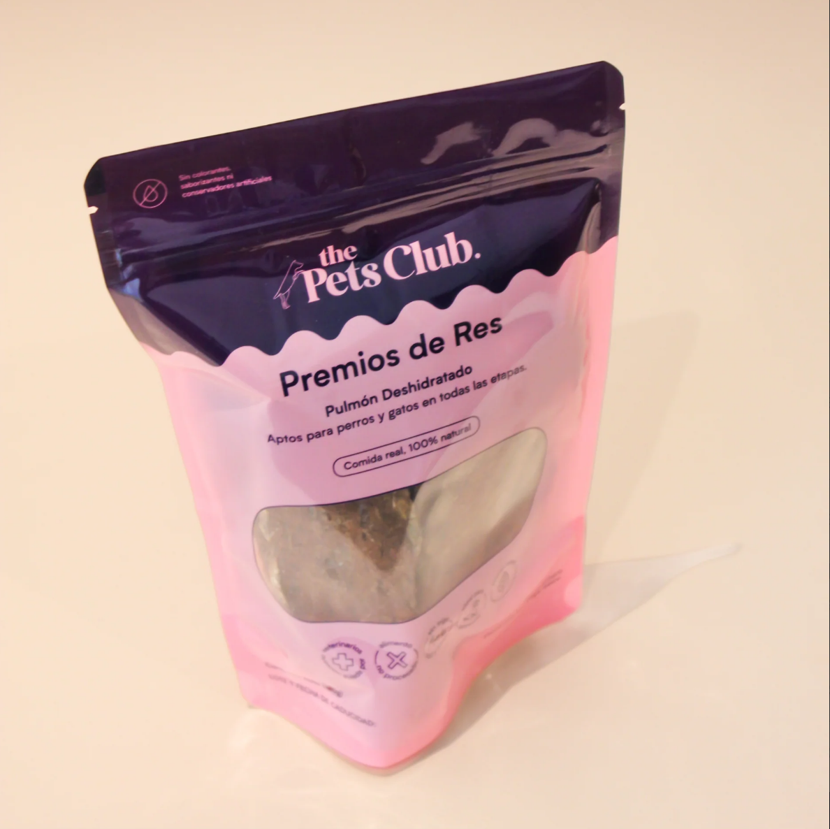 🐮 Premio 100% Natural de Pulmón de Res – The Pet's Club