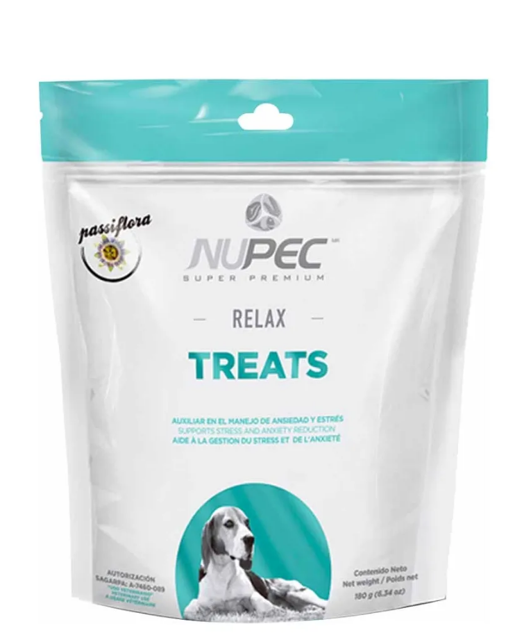 🛏️ Nupec Relax – Premios Anti-Estrés para Perros, 180 g