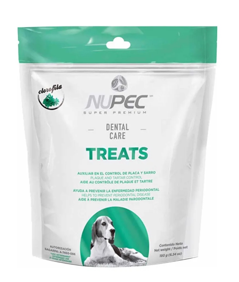 🦷 Nupec Dental Care Treats – Premios para Cuidado Dental, 180 g