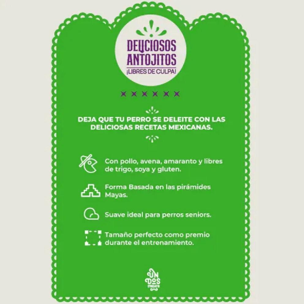 🌮🐶 Un Dos Treats Guilt Free – Tamales para Perro, 156 g