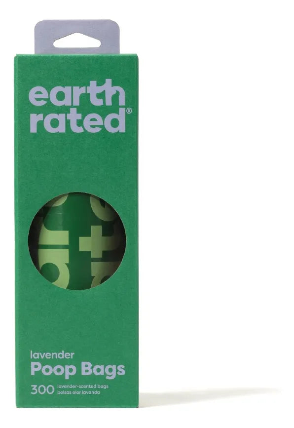 💩🌎 Earth Rated – 300 Bolsas Oxo-Biodegradables para Popó de Perro