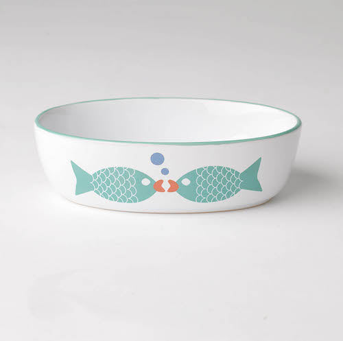 🐟✨ Bowl de Gato “Bubble Fish” – Cerámica Artesanal de PetRageous® Designs