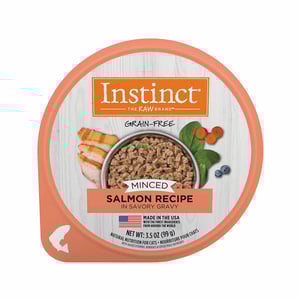 🐱 Instinct Minced Cups – Alimento Húmedo para Gato Receta de Salmón Picado (99 g)