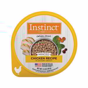 🐱 Instinct Minced Cups – Receta de Pollo Picado (99 g)