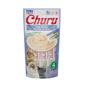 🐱🐟 Inaba Churu – Snack Cremoso de Atún para Gatos (1 Sobre con 4 Tubos)