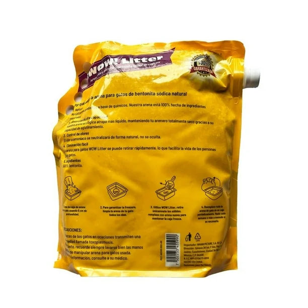 🐱✨ WOW Litter – Arena Sanitaria para Gatos (4 kg)