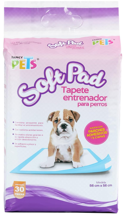 🐶🛏️ Fancy Pets Soft Pad – Tapete Entrenador (30 Piezas | 56 cm x 56 cm)