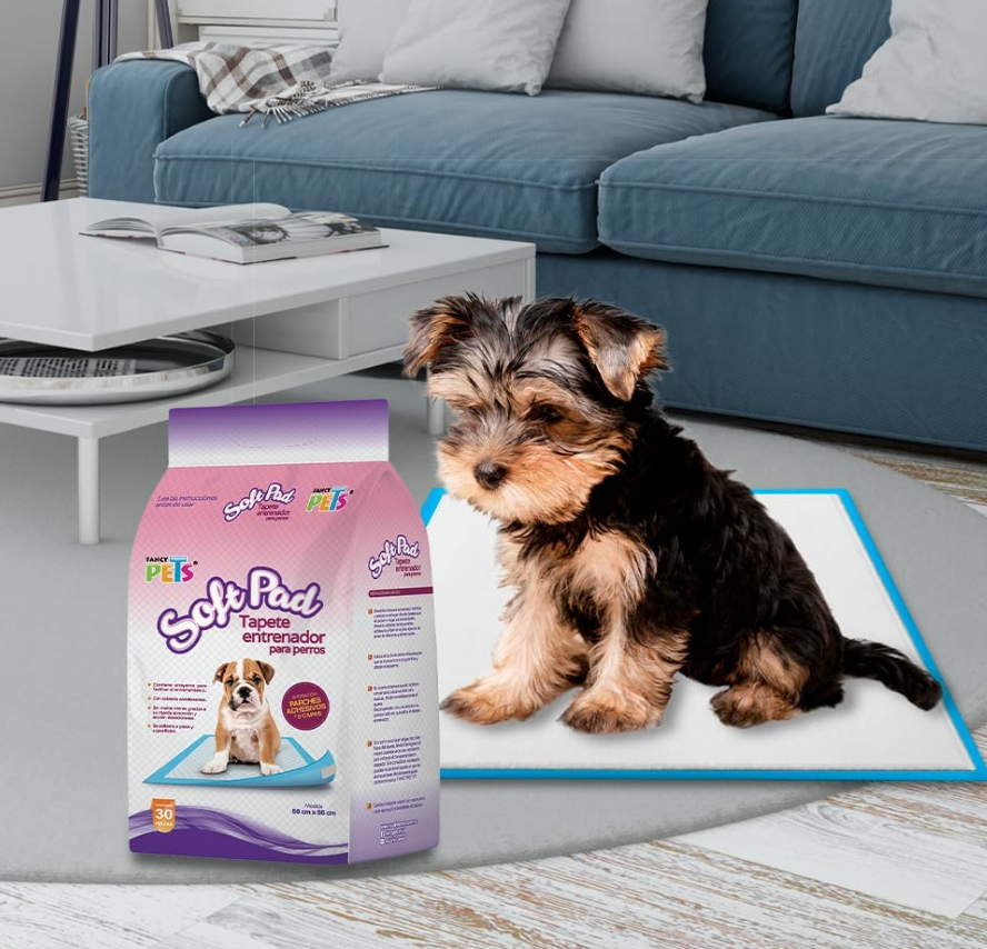 🐶🛏️ Fancy Pets Soft Pad – Tapete Entrenador (30 Piezas | 56 cm x 56 cm)