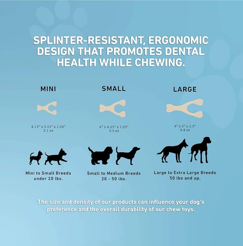 🦴🐶 BetterBone – Juguete Natural para Masticar (Densidad Suave | Soft)