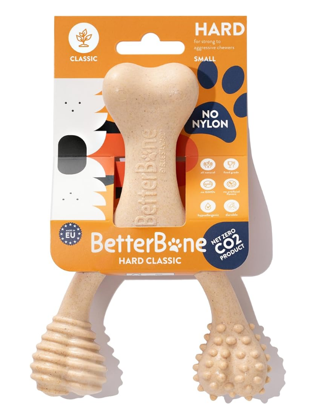 🦴 BetterBone – Juguete Natural para Masticar (Densidad Dura | Hard)