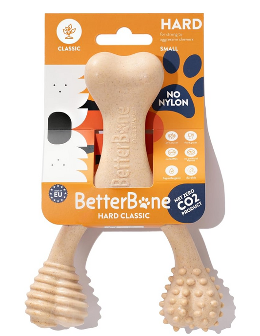 🦴 BetterBone – Juguete Natural para Masticar (Densidad Dura | Hard)