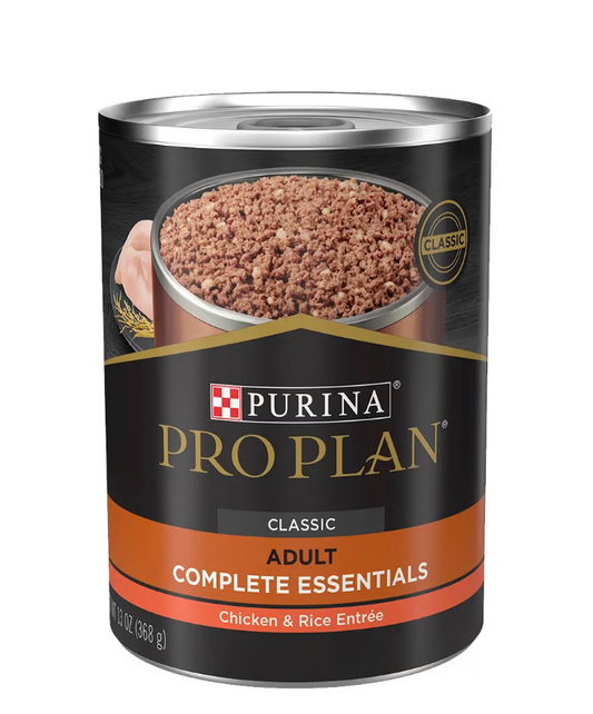 🍗🐾 Pro Plan Alimento Húmedo en Lata para Perro Adulto Todas las Razas – Receta Pollo y Arroz (368.5 g)