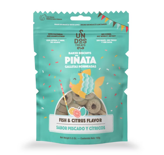 🐟🍊 Galletas Piñata – Pescado y Cítricos (156 g)