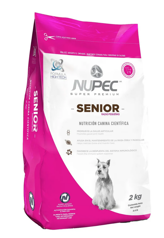 🐾 Nupec Senior Razas Pequeñas – Croqueta para Perro Senior (2 kg y 8kg)
