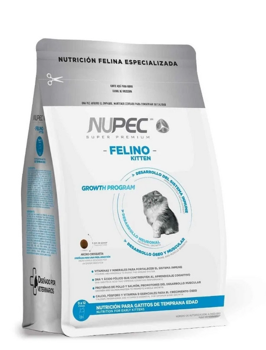 🐱🍼 Nupec Felino Kitten – Alimento para Gato en Etapa Temprana (1.5 kg)