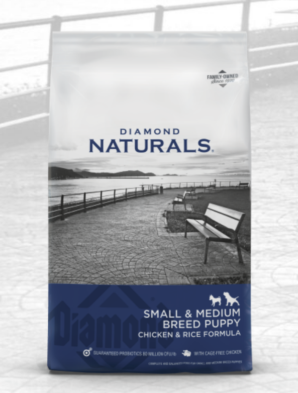 🐶🥣 Diamond Naturals Puppy – Alimento Seco Super Premium para Cachorros de Raza Pequeña y Mediana (2.72 kg / 6 lb)