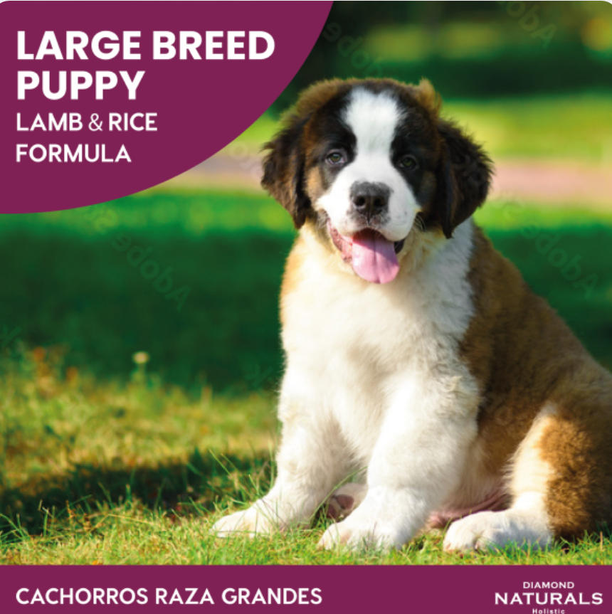 🐶🍼 Diamond Naturals Large Breed Puppy – Alimento para Cachorros de Raza Mediana y Grande