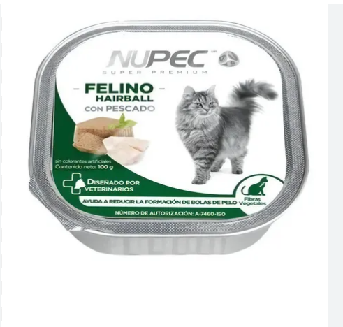🐱🧴 Nupec Cluster Hairball – Alimento Húmedo para Gatos Adultos (100 g)