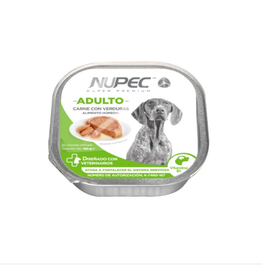 🐶🥫 Nupec Nutrición Canina – Alimento Húmedo para Perro Adulto (100 g)