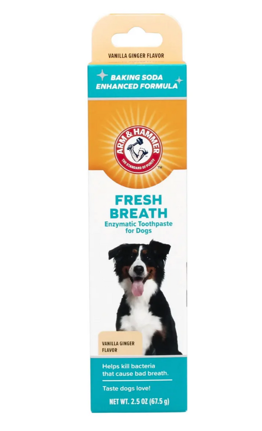🦷 Arm &amp; Hammer Pasta Dental para Perros – Vainilla &amp; Jengibre, 67.5 g