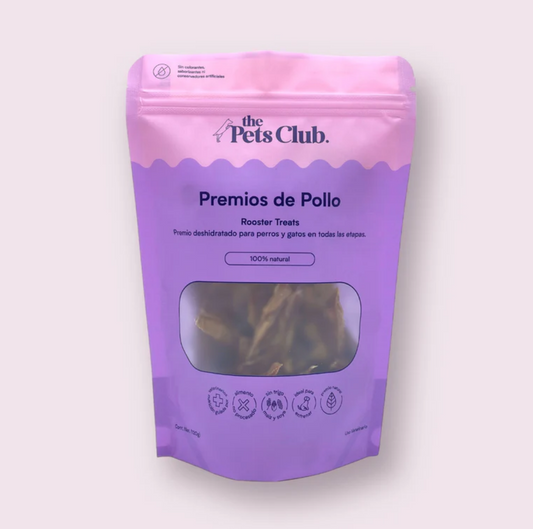 🐓 Gallo Deshidratado – Premio 100% Natural para Perros, 120 g – The Pet’s Club