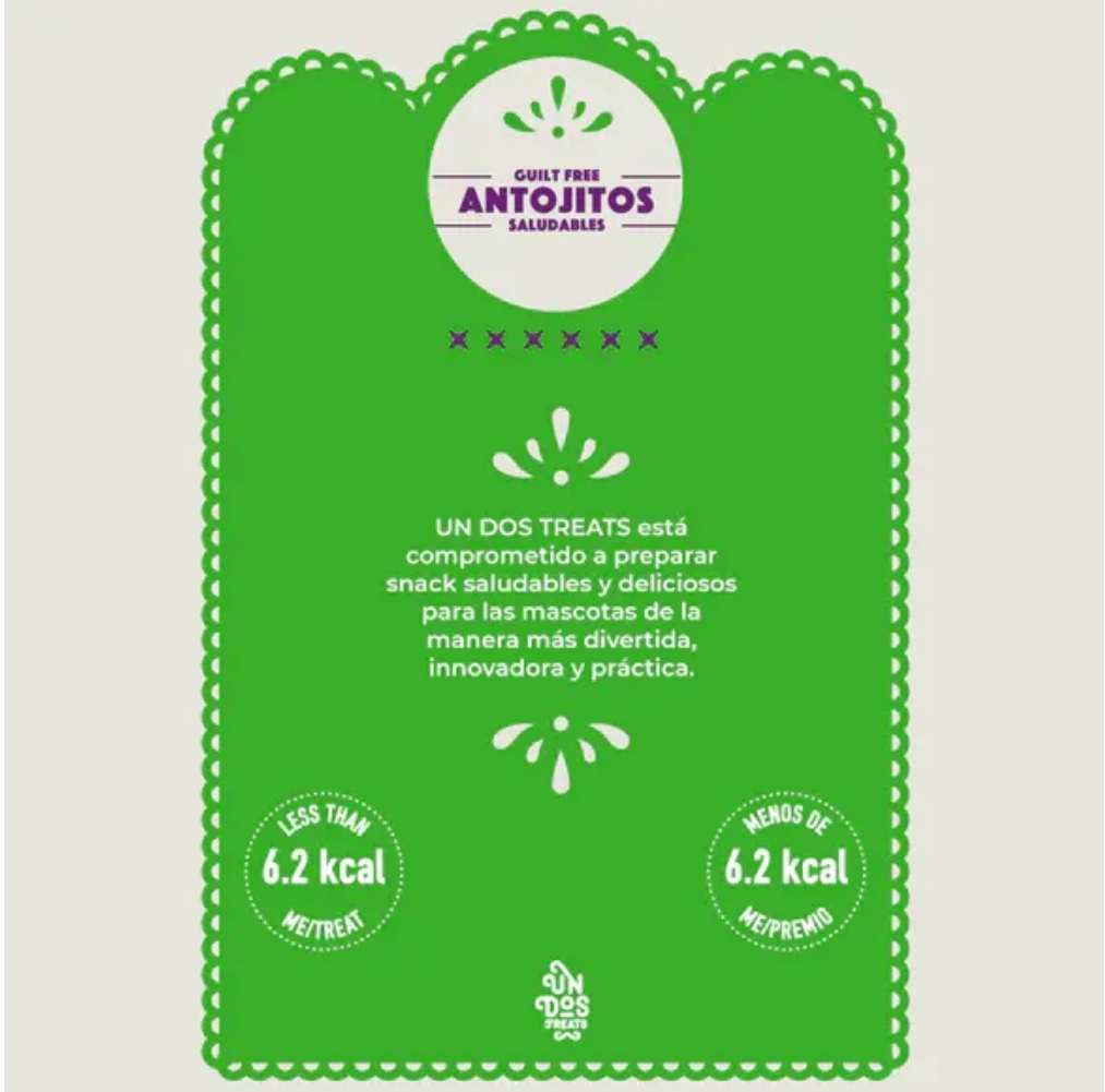 🌮🐶 Un Dos Treats Guilt Free – Tamales para Perro, 156 g