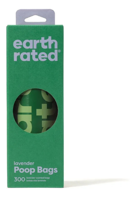 💩🌎 Earth Rated – 300 Bolsas Oxo-Biodegradables para Popó de Perro