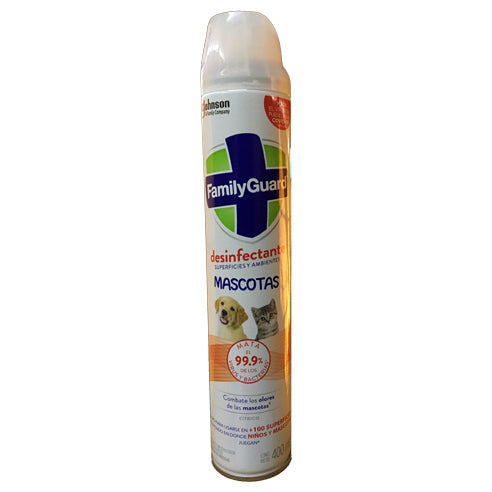 🧴🍋 Family Guard® Mascotas – Aerosol Desinfectante Cítrico (400 ml)