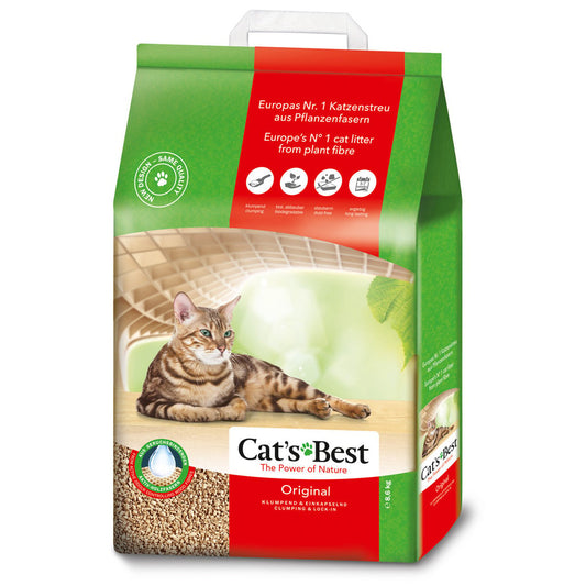 🐱🌿 Arena para Gato Cat’s Best (rinde de 2.1 kg a 17.2 kg) – Biodegradable, Súper Absorbente y Desechable por el Inodoro ♻️🚽