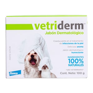 🧴🐶 Vetriderm Jabón Dermatológico para Perros – Piel Sensible (100 g)